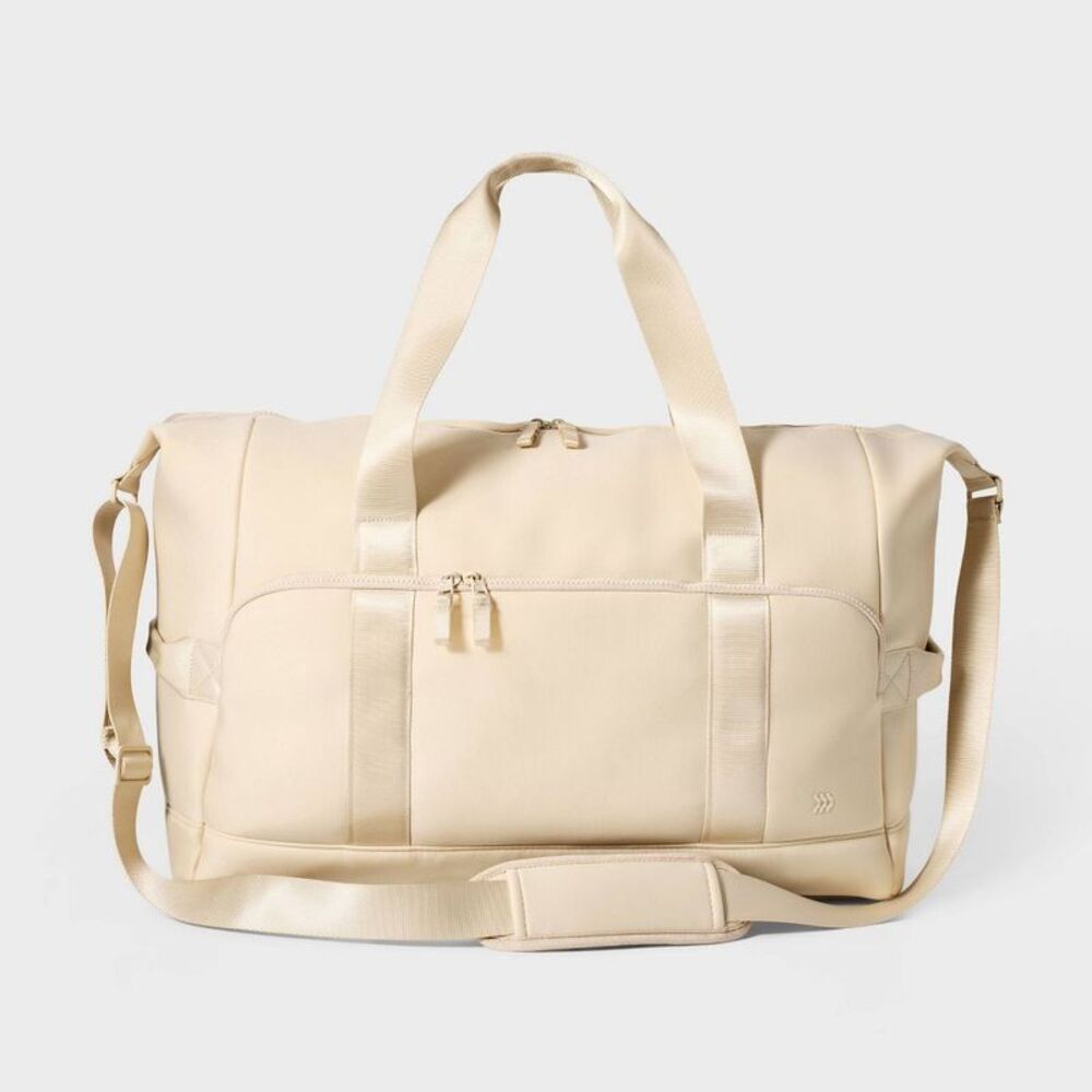 All In Motion - Faux Neoprene Weekender Bag - All In Motion - Crea Cream